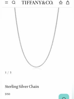 Tiffany’s Sterling Silver Chain *NEEDS REPAIR